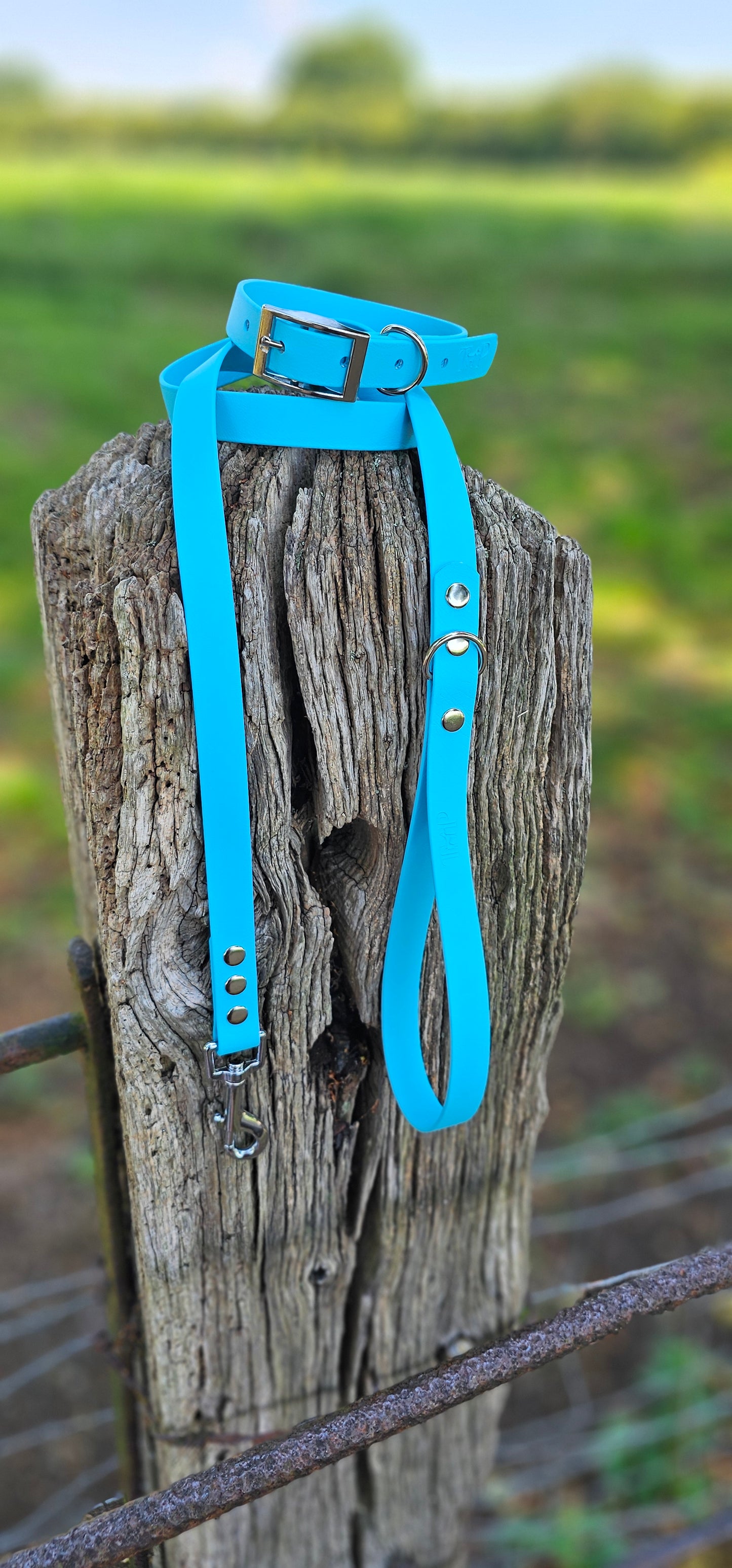 BABY BLUE - Waterproof BioThane© Dog Collar/Lead/Set/Bundle