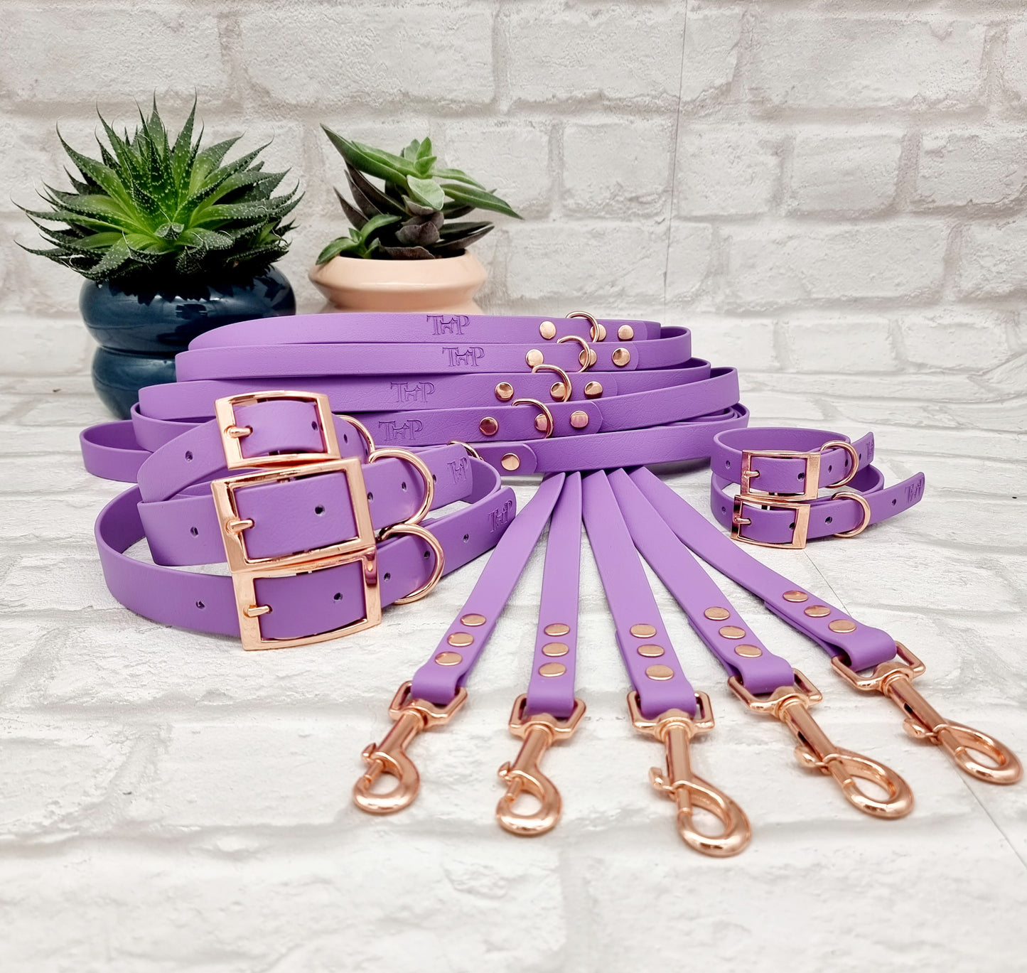 AMETHYST - Waterproof BioThane© Dog Collar/Lead/Set/Bundle