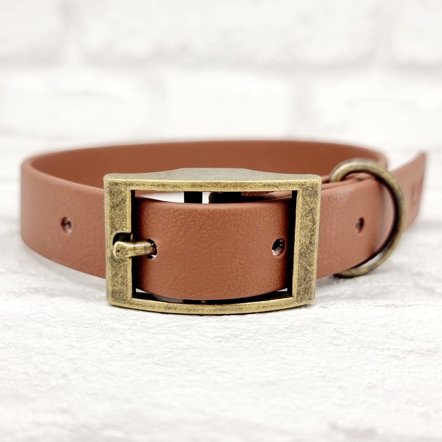 BROWN - Waterproof BioThane© Dog Collar/Lead/Set/Bundle