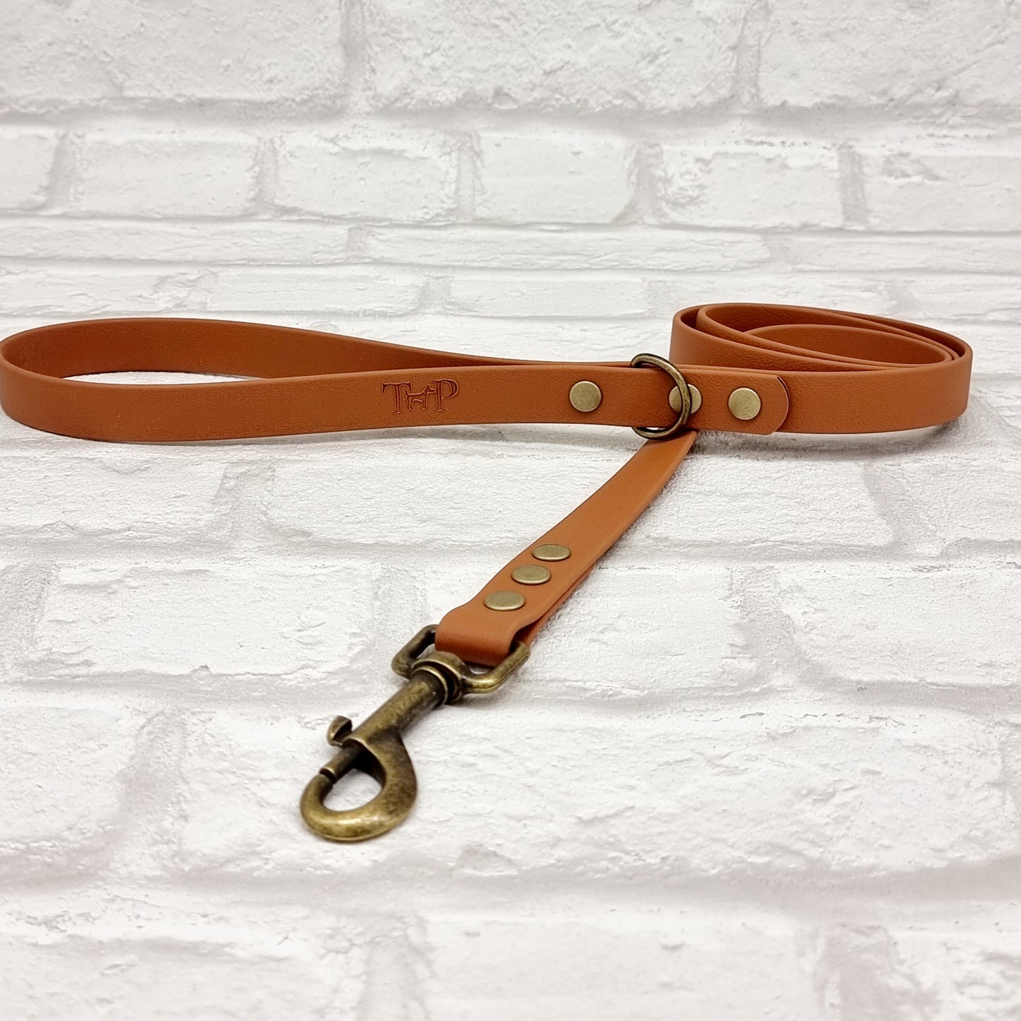 LIGHT BROWN - Waterproof BioThane© Dog Collar/Lead/Set/Bundle