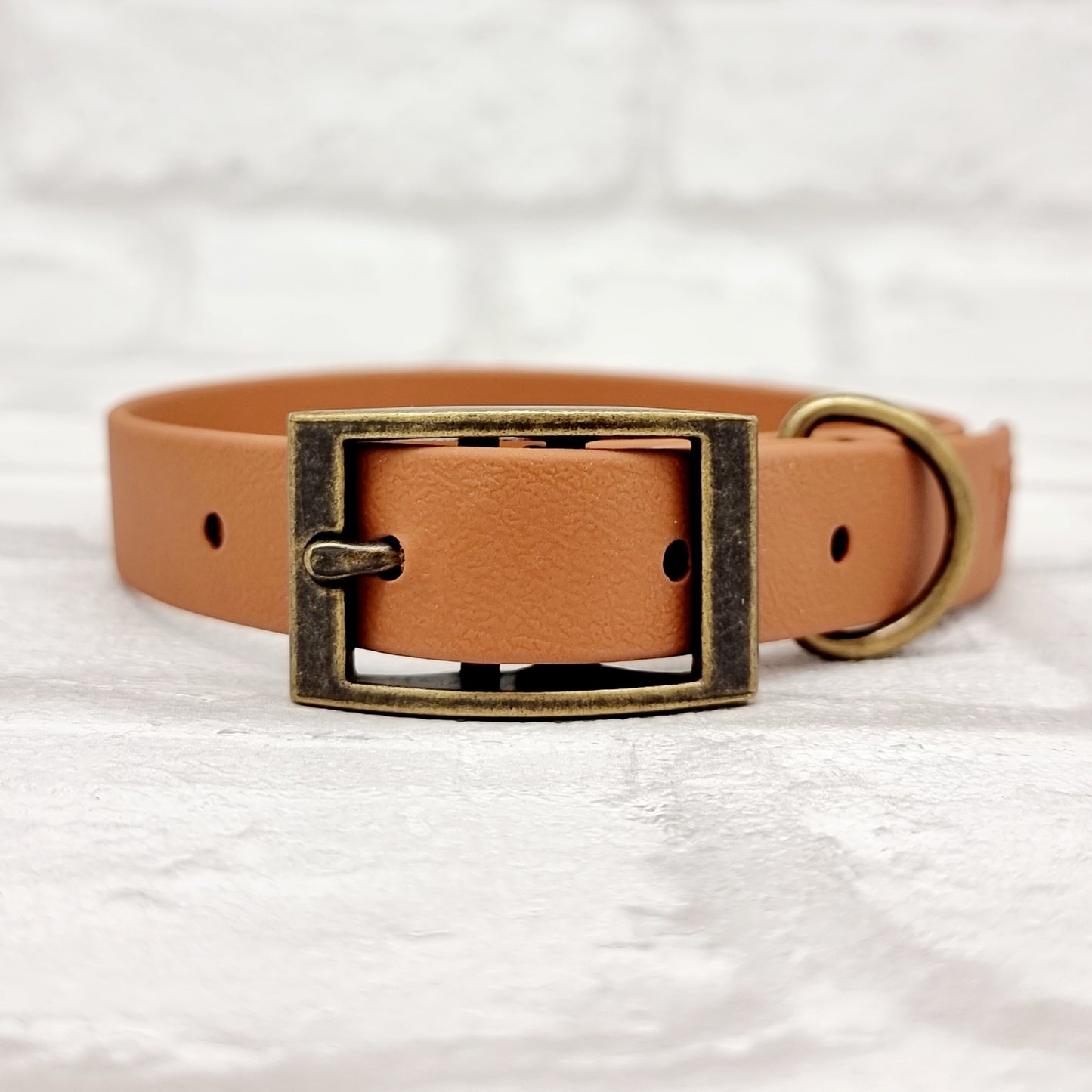 LIGHT BROWN - Waterproof BioThane© Dog Collar/Lead/Set/Bundle