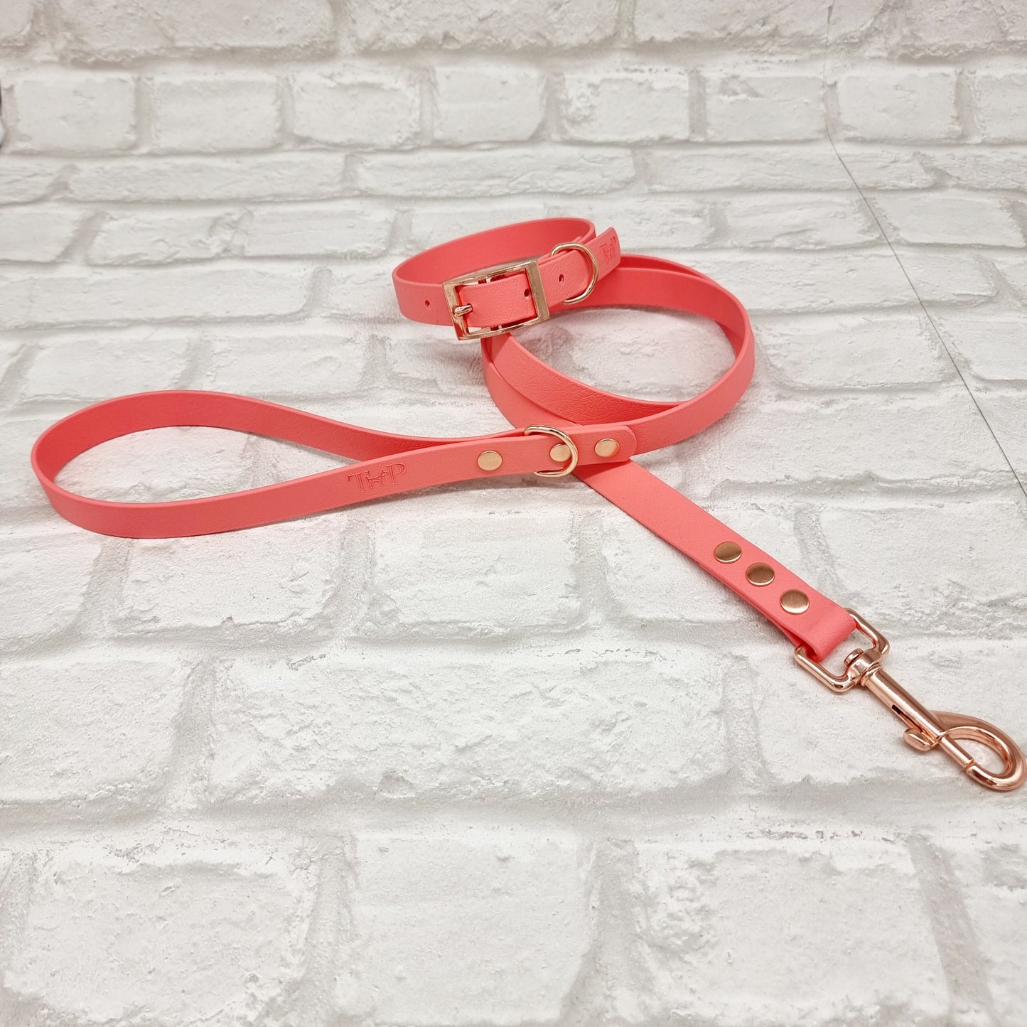 CORAL - Waterproof BioThane© Dog Collar/Lead/Set/Bundle