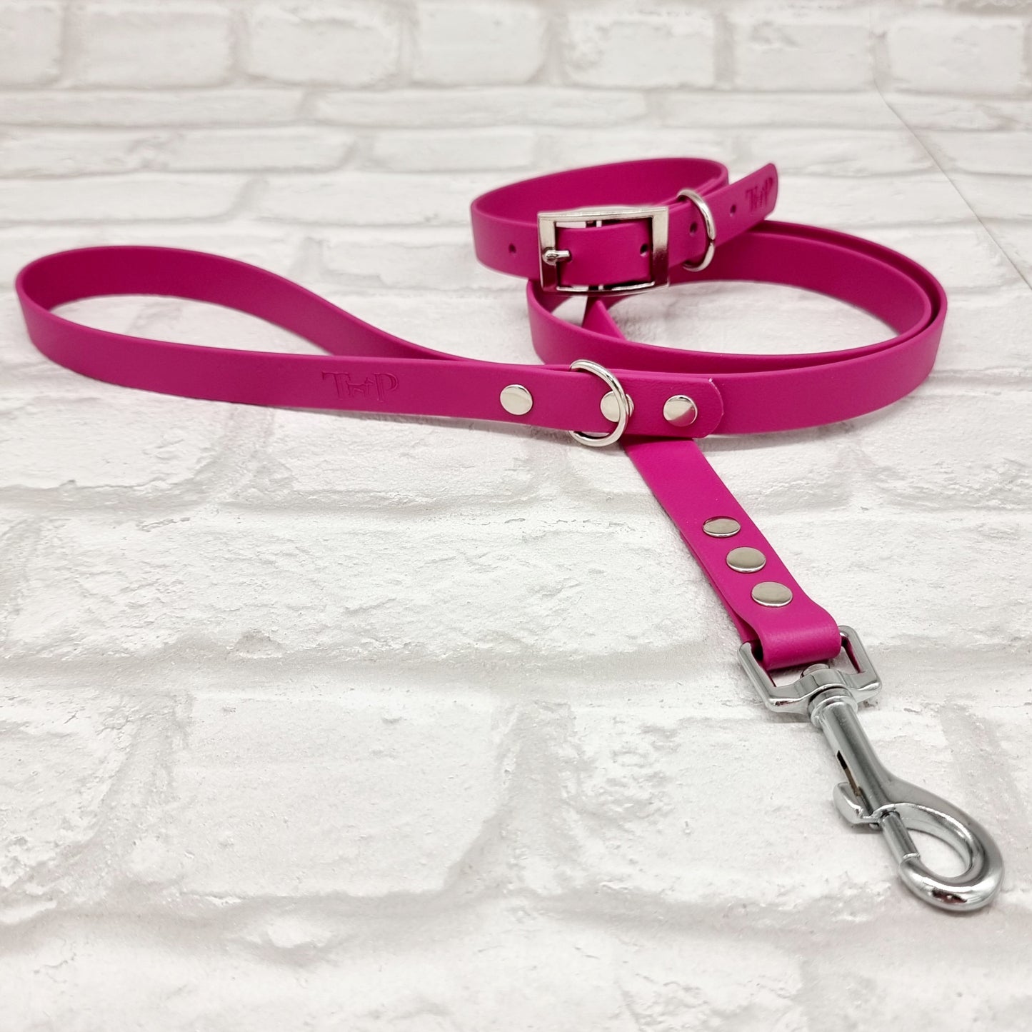 MAGENTA - Waterproof BioThane© Dog Collar/Lead/Set/Bundle