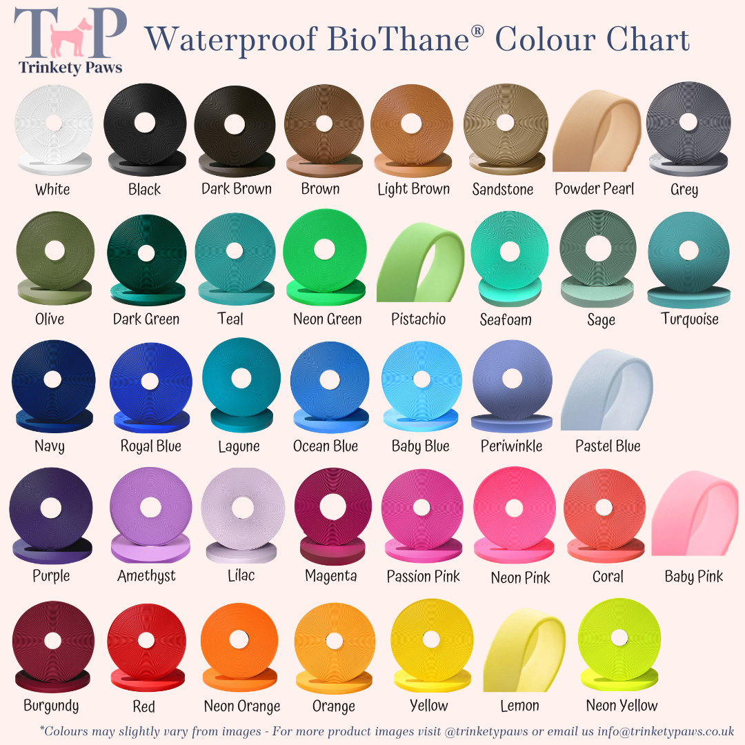 Waterproof BioThane© Collars - Design Your Own