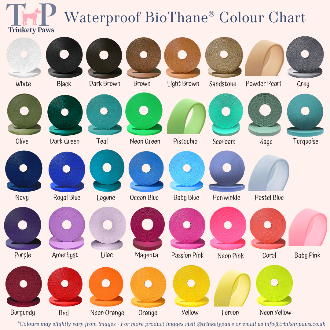 Waterproof BioThane© Sighthound Collars - Design Your Own